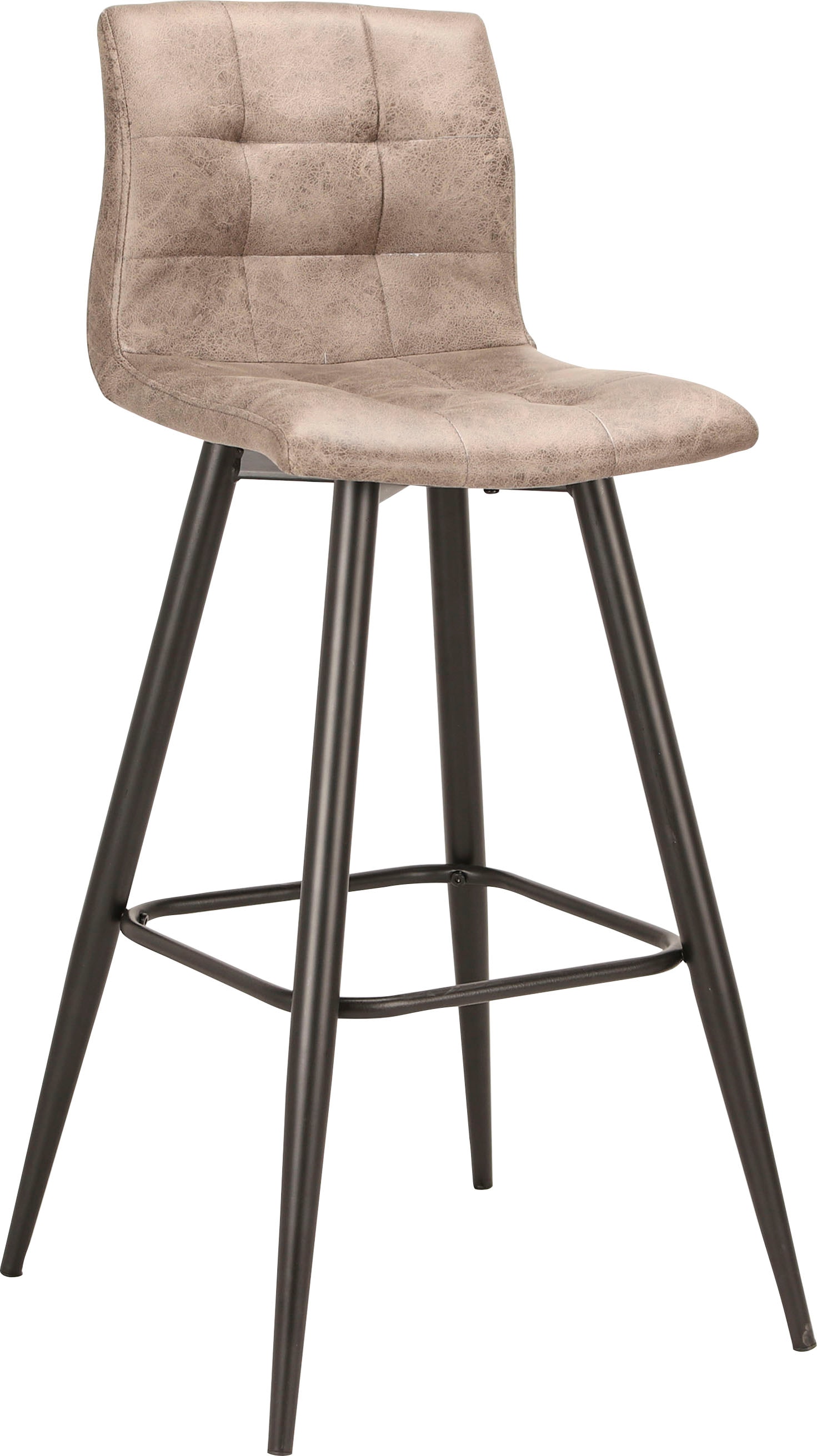 byLIVING Barhocker »Simone« Set, 2er, 2 Stk. tlg. 2er Set, Vintage braun oder Webstoff anthrazit