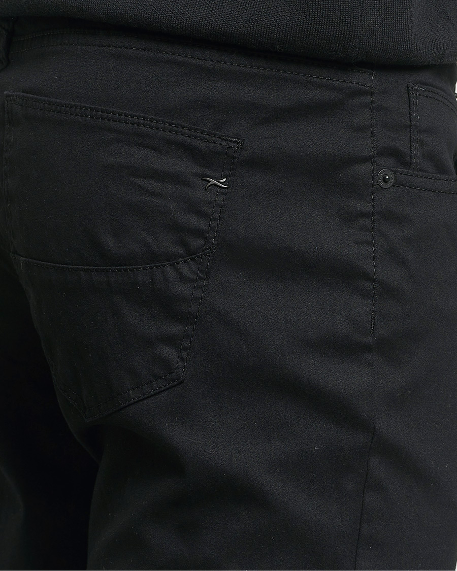 Brax Cadiz Cotton Satin 5-Pocket Pants Perma Black