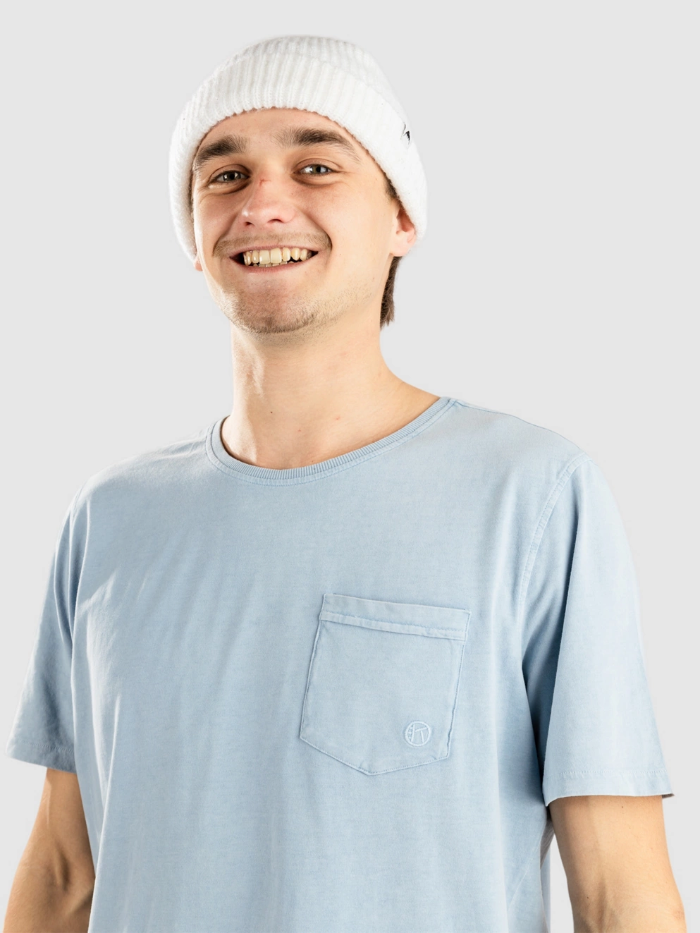 Kazane Benito T-Shirt dusty blue