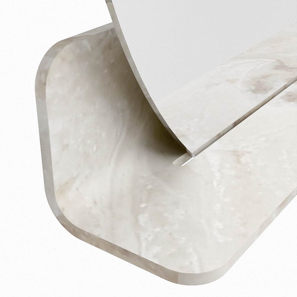 Mondiaz Spot spiegel rond Ø80cm met planchet frappe