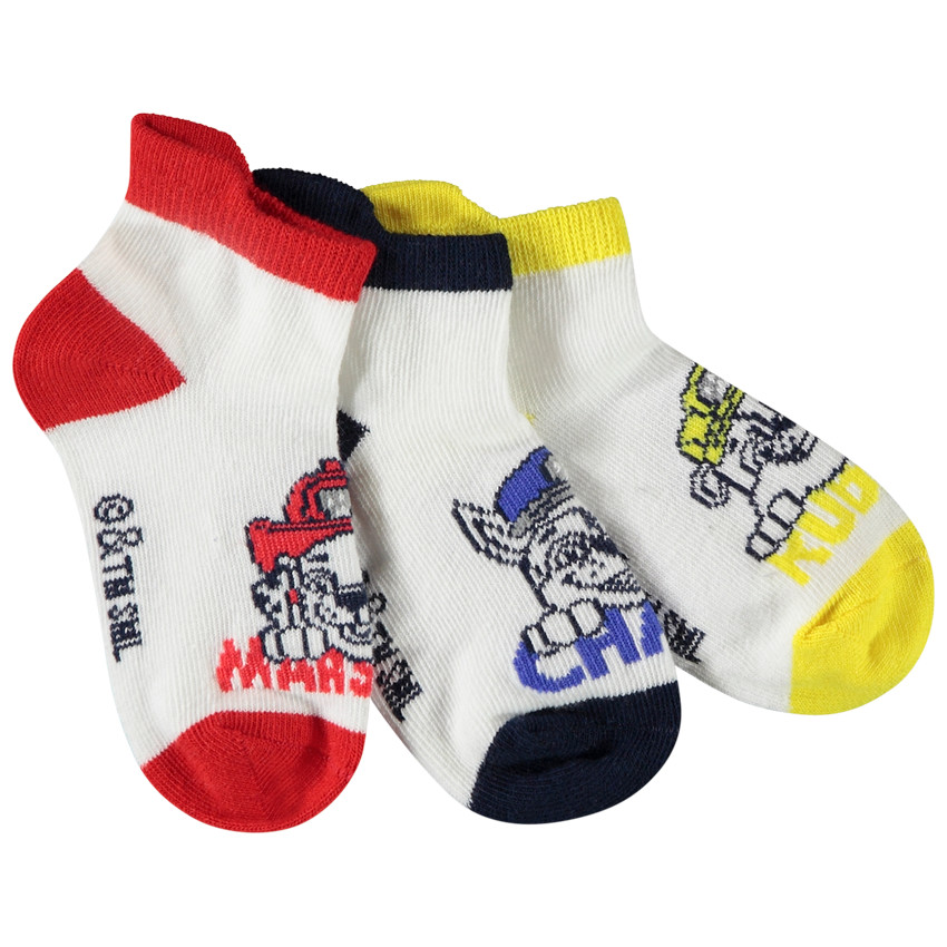 Lot de 3 paires de socquettes Pat'Patrouille pour bébé garçon