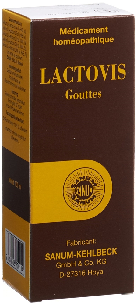 LACTOVIS Tropfen Fl 100 ml<br>100 ml, Flasche, Tropfen zum Einnehmen, Flüssigkeit
