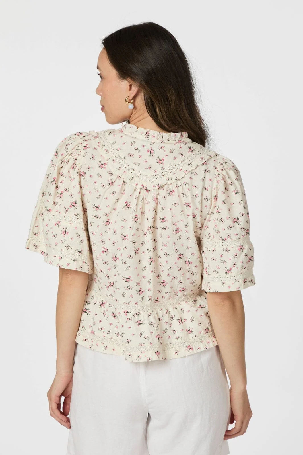 Neo Noir Evienne Floral Blush Top 165626