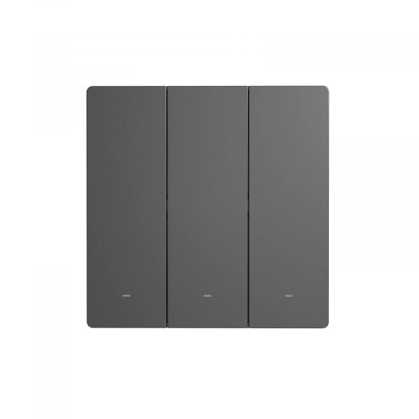Sonoff M5 Interruptor Inteligente Pressão de 3 canais 86mm Cinza Wifi - M5-3C-86