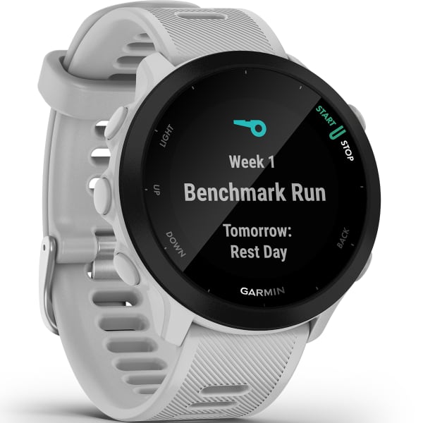 Montre cardio GPS GARMIN FORERUNNER 55 WHITESTONE