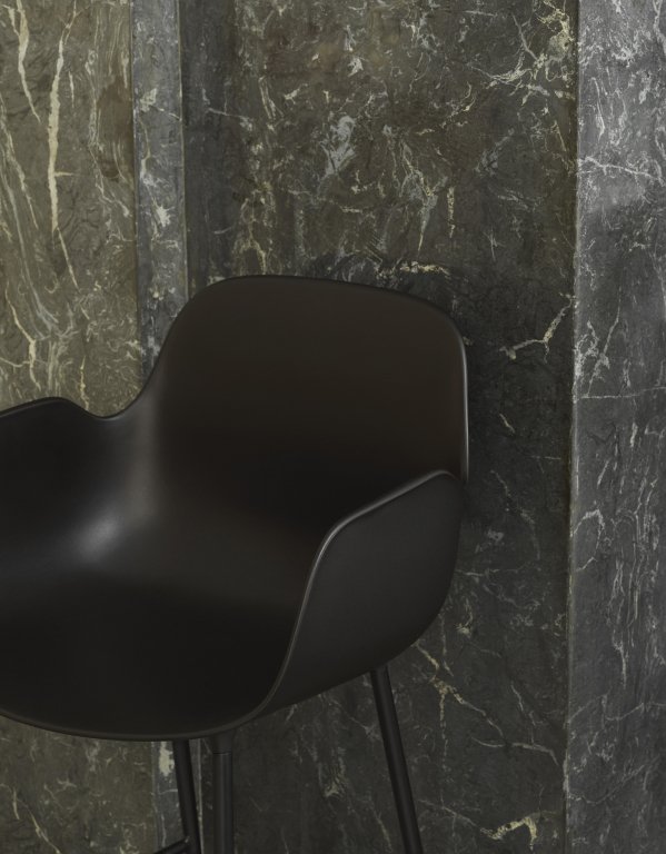 Normann Copenhagen Form Armchair barkruk 65cm bruin