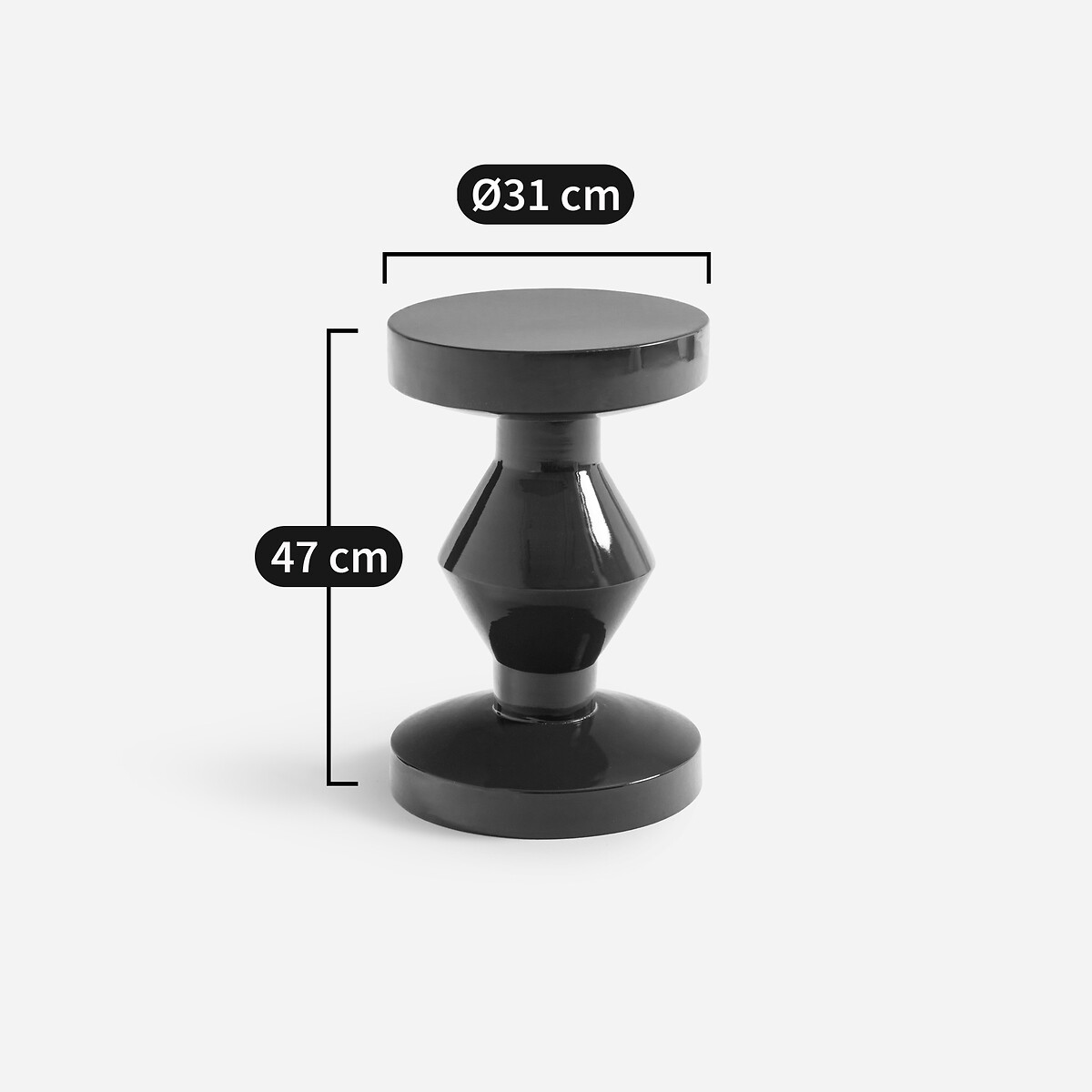 AM.PM<br>Mesa lateral Brion em ferro laqueado