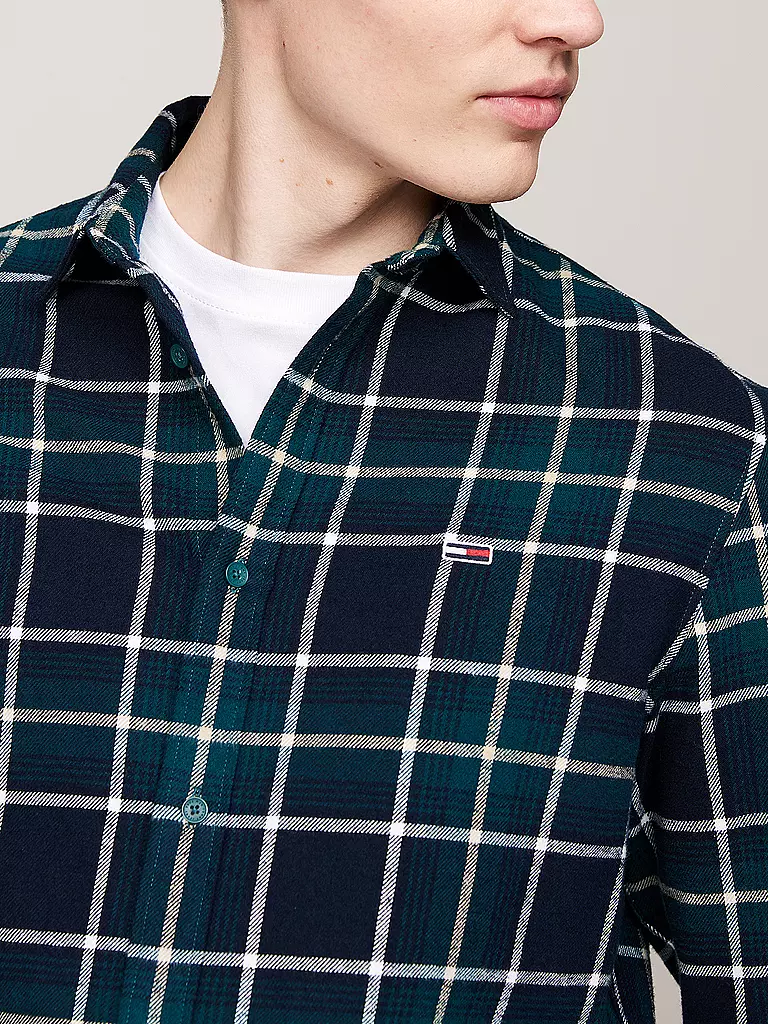 TOMMY JEANS Flanellhemd  blau