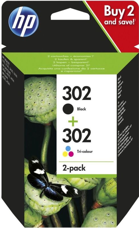 HP 302 Inktcartridge - Kleur & Zwart