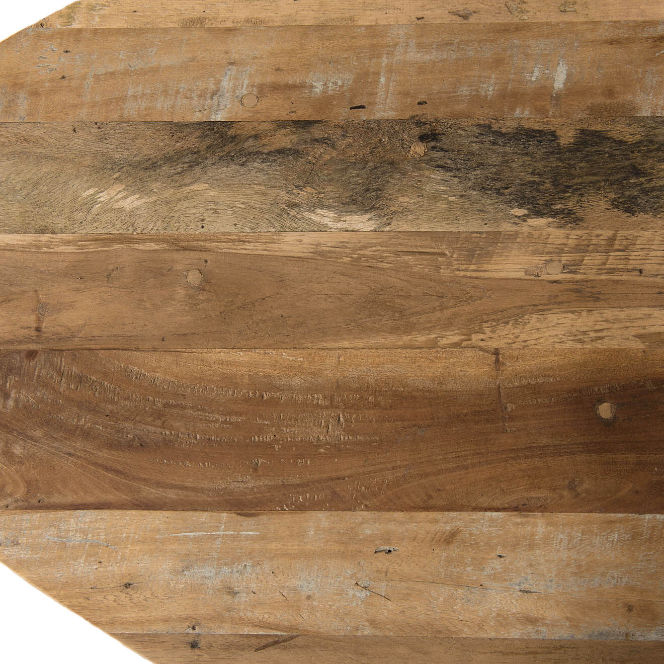 Macabane Table basse ovoide Sixtine teck - 75.5x70x40 cm