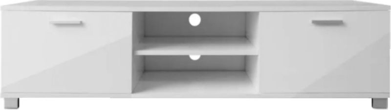 TV-meubel - Wit - 140 cm breed - Dressoir met LED Verlichting