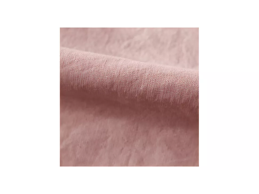 Lot De 2 Taies D’oreiller Pur Coton Teint Lavé 63 Fils/cm² Vent Du Sud - Rose - 65 X 65 Cm