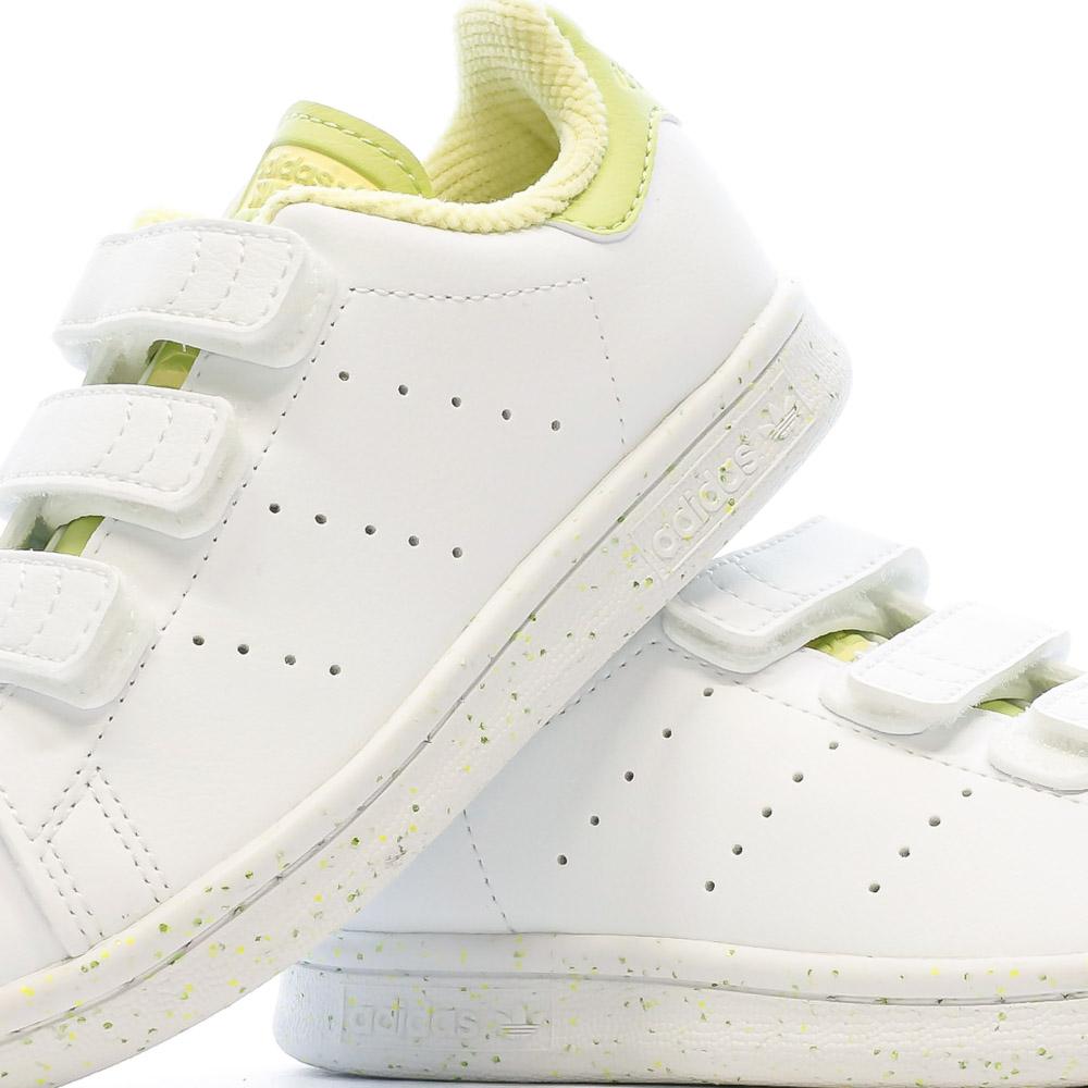 Adidas Baskets Blanches/Vertes Fille Adidas Stan Smith GW4537