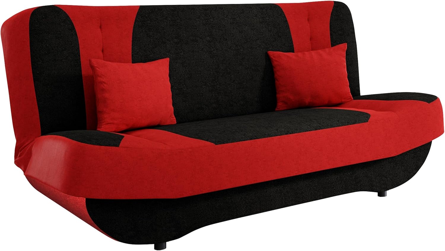 Mirjan24 Sofa Pinto mit Bettkasten und Schlaffunktion, Schlafsofa, Farb- und Materialauswahl, Wohnlandschaft, Couch vom Hersteller, Schlafcouch (Alova 04 + Alova 46.)