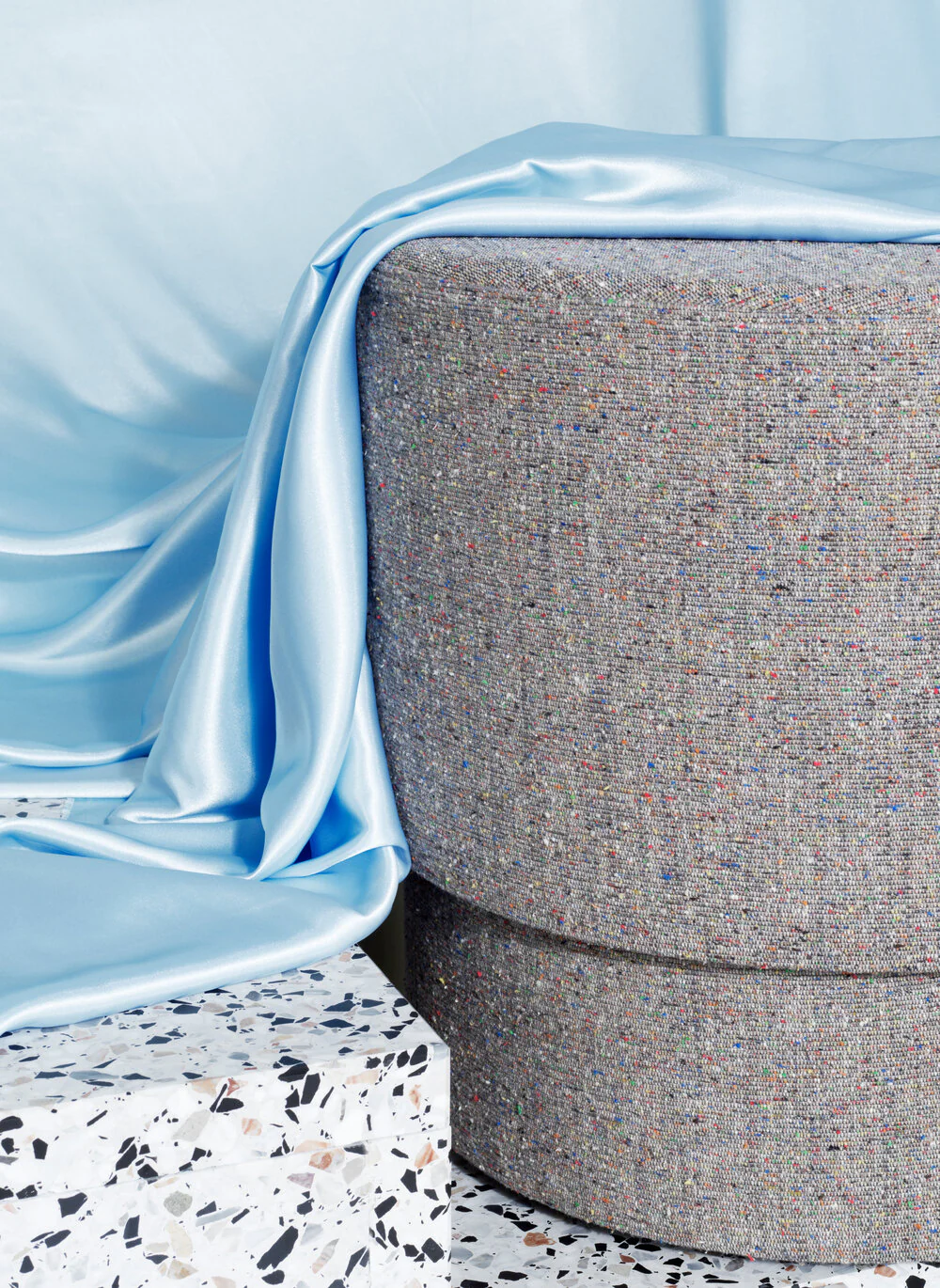 Normann Copenhagen  Silo puf, lille, Earth Confetti/Bolgheri 7 - 46x50 cm