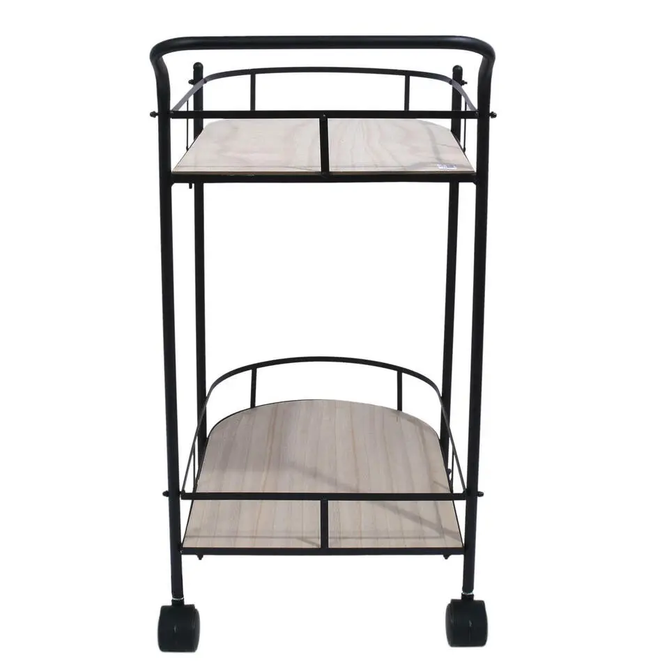 Home Deco Factory Keukentrolley Bistro - metaal/hout - 68x39x80 cm