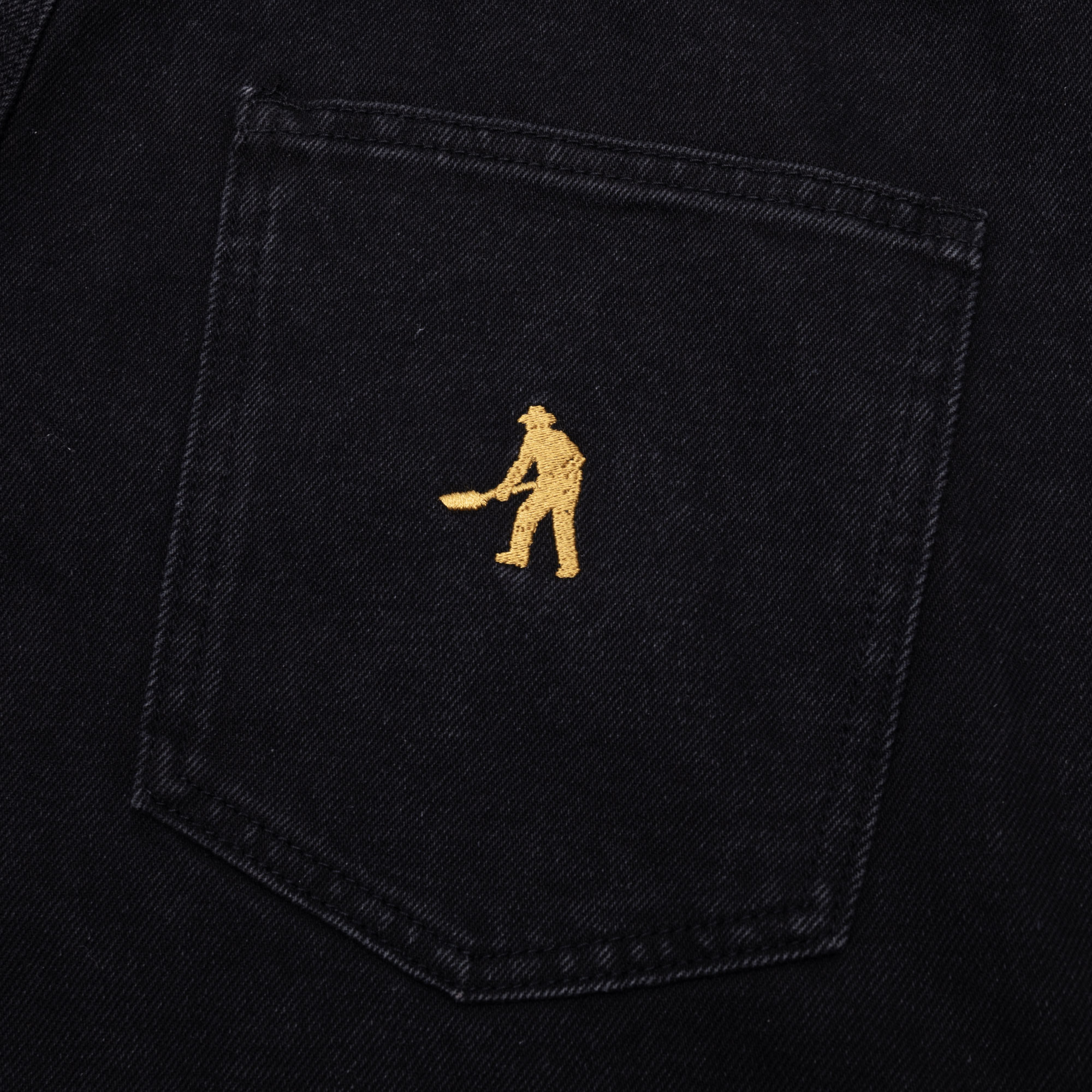 PassPort Workers Club Jean Short Washed Black