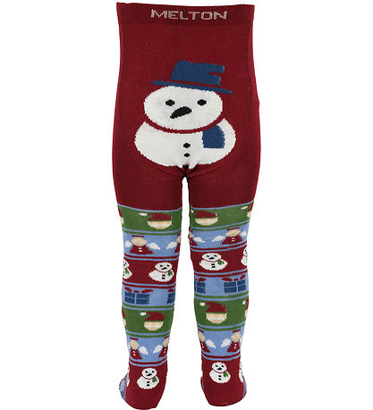 Melton Strumpfhosen - Snowman - Getrocknete Tomaten