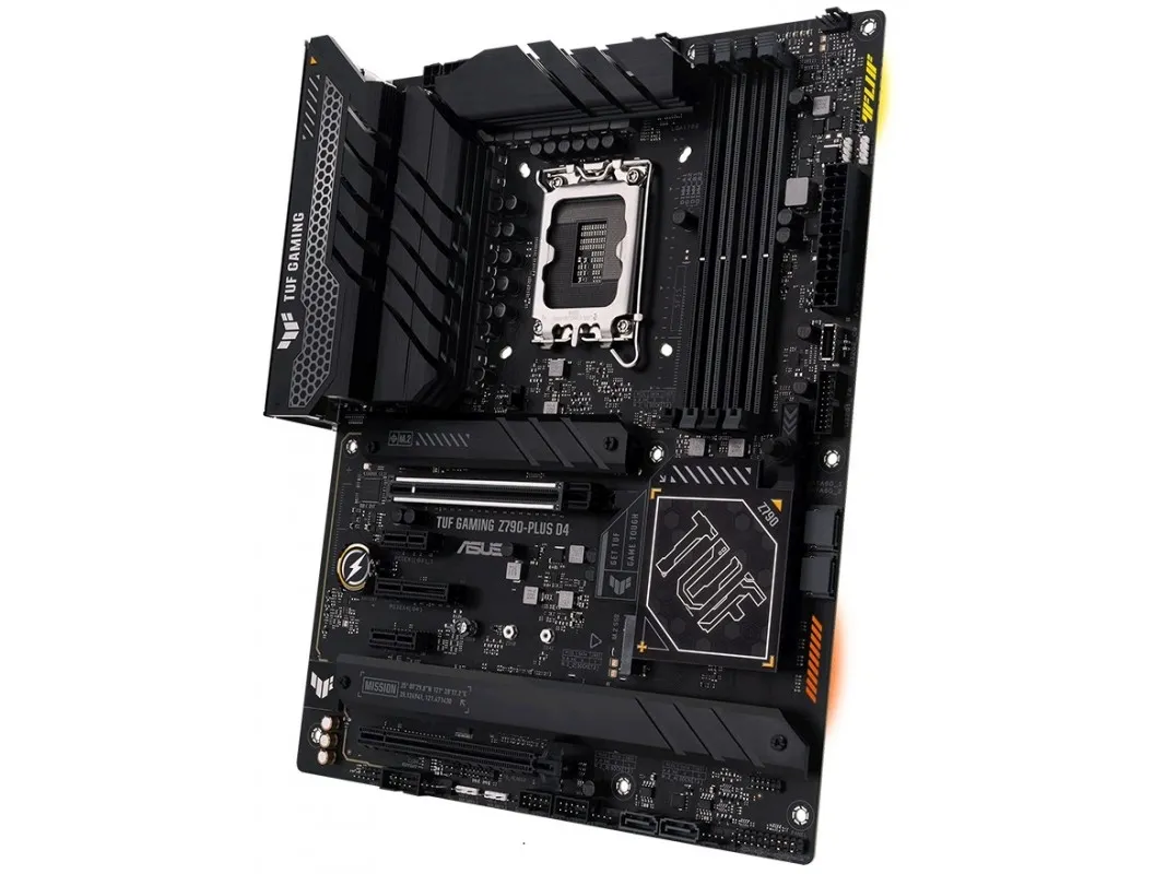 ASUS TUF GAMING Z790-PLUS D4 - Bundkort - ATX - LGA1700 sokkel - Z790 Chipset - USB-C 3.2 Gen 2x2, USB-C 3.2 Gen2, USB 3.2 Gen 1, USB 3.2 Gen 2 - 2.5 Gigabit LAN, Wi-Fi 6, Bluetooth - onboard grafik (CPU påkrævet) - HD Audio (8-kanaler)