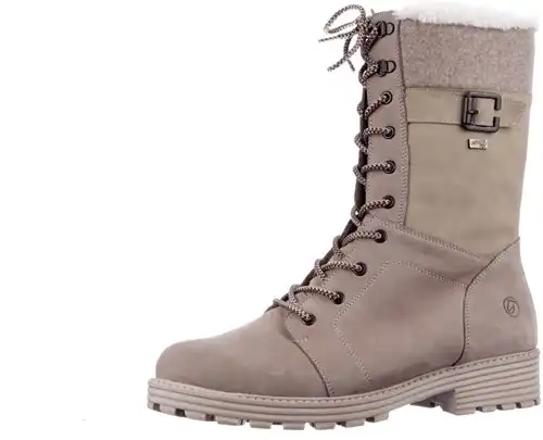 D0W72-60 Remonte beige - maat 43 veterboot kuithoog beige - maat 43 Calandschoen