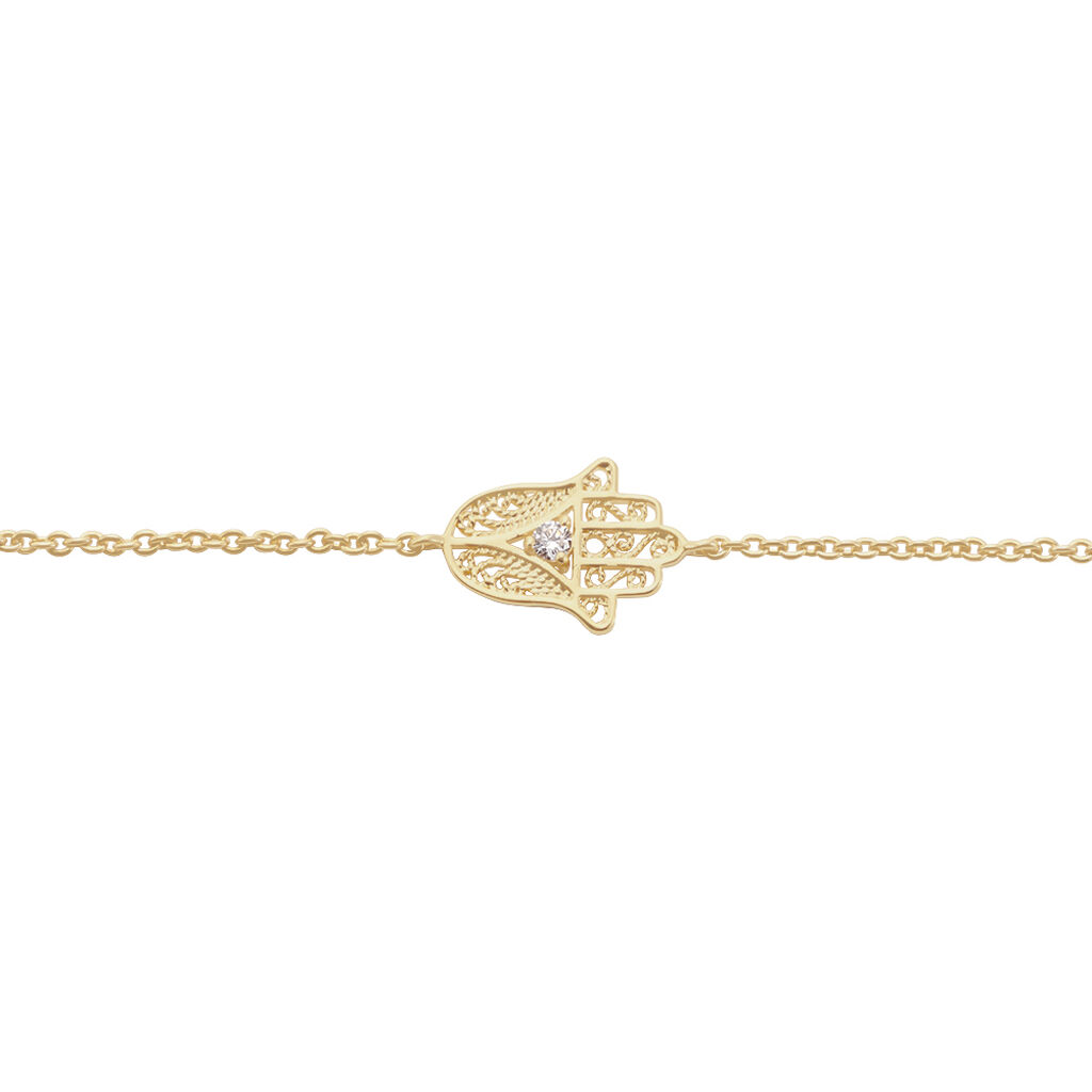 Bracelet Plaqué Or Stijn Oxyde De Zirconium