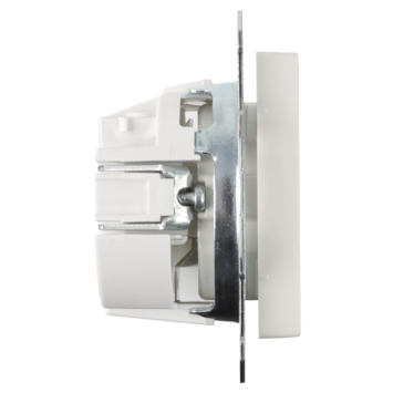 Schneider Merten System-M Enkel Geaard Stopcontact Polarwit