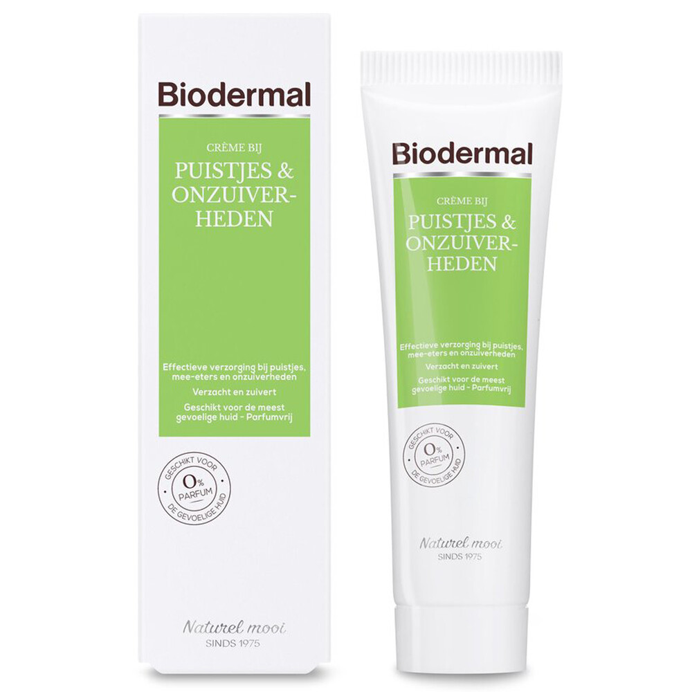 Biodermal Crème bij Puistjes & Onzuiverheden30 ml
