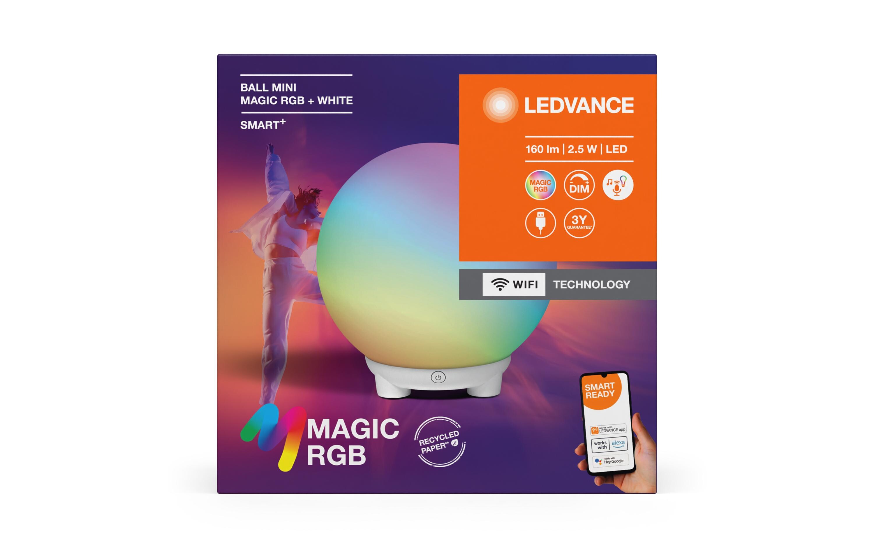 SMART+ BALL MAGIC RGB Mini RGBW USBSmarte Nacht-/Tischleuchte