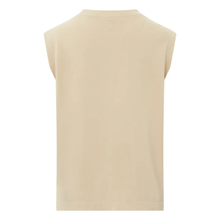 SMALLABLE BASICS Débardeur Femme Coton Bio | Mastic