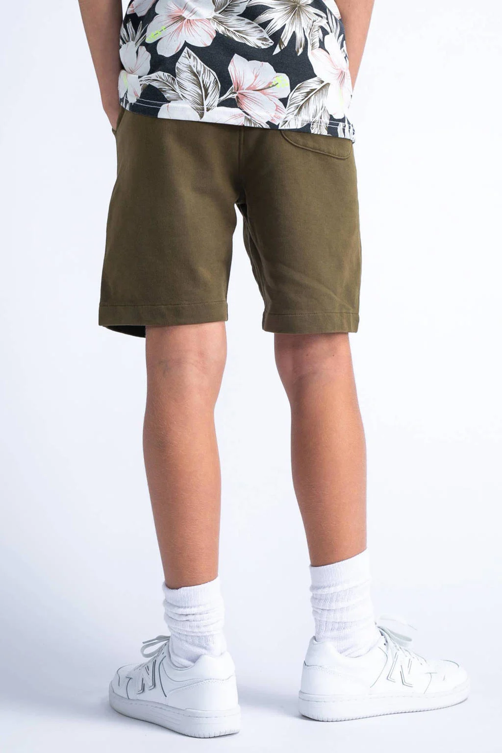 Petrol Industries sweatshort mosgroen/limegroen