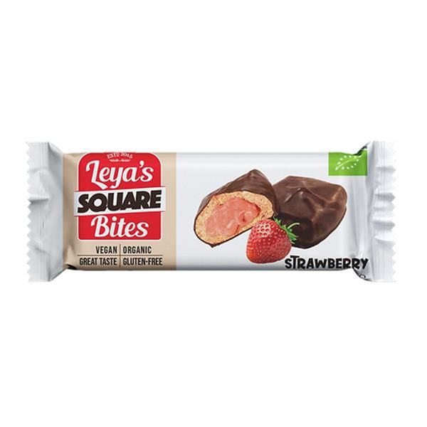 Quadrado Com Chocolate E Recheio De Morango 38G
