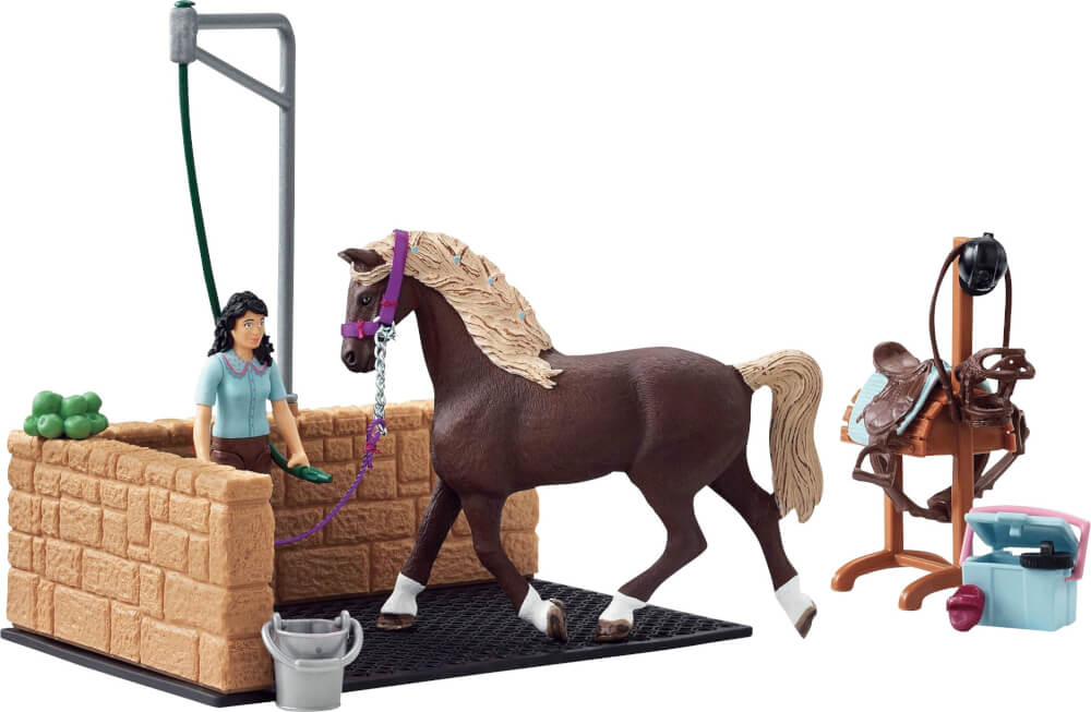 schleich® Horse Club 42438 Waschplatz mit Emily & Luna
