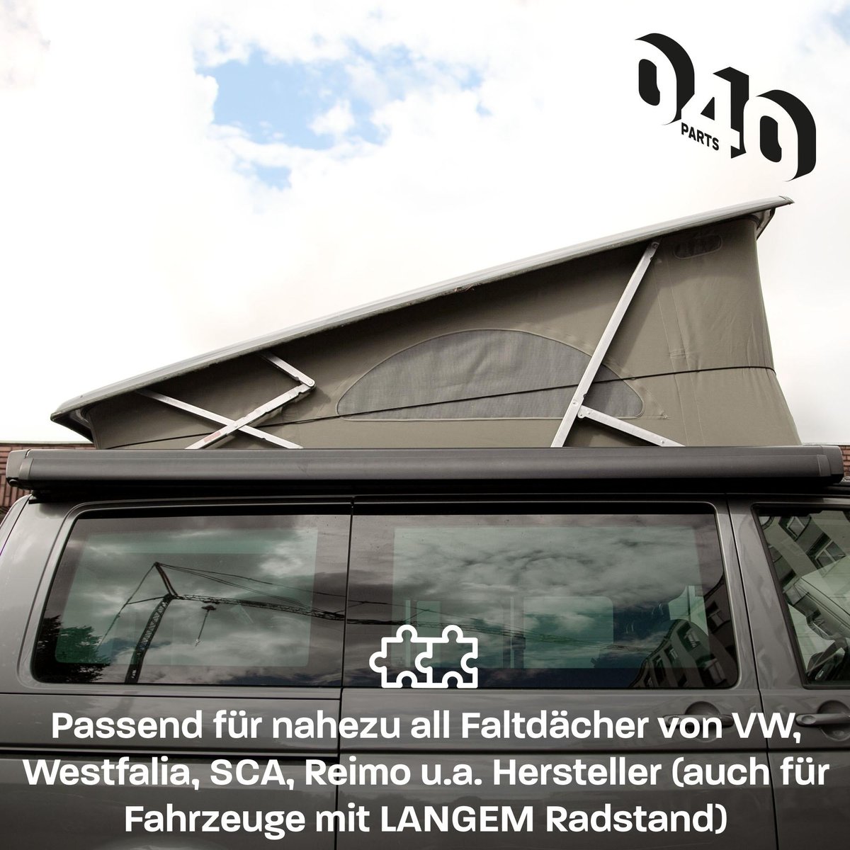 040Parts Hefdak spanelastiek  - VW T4 camper