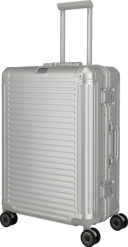 Travelite Next 4 wiel trolley zilver