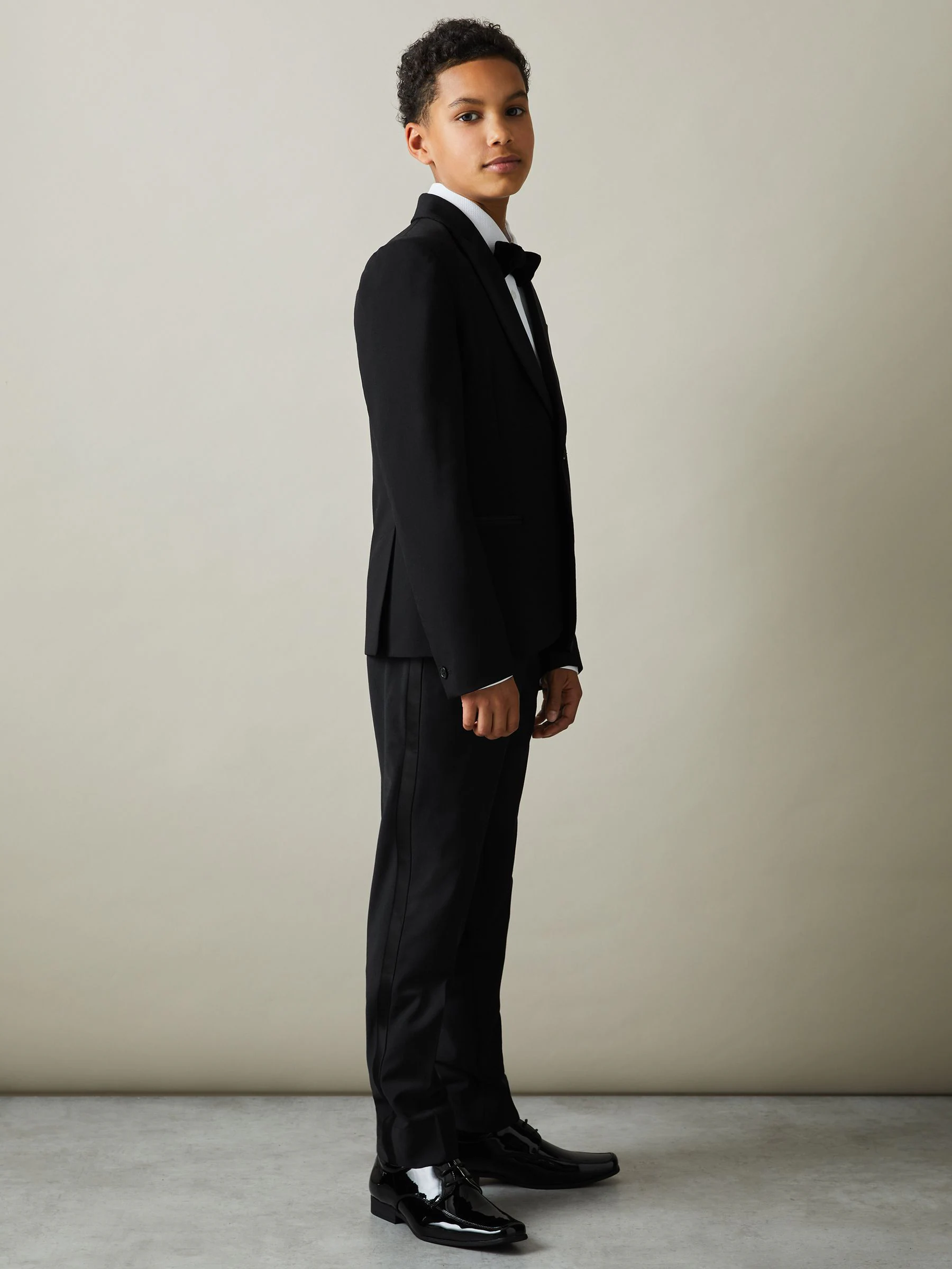 Reiss Knightsbridge Single-Breasted Tuxedo Blazer Wool-Blend