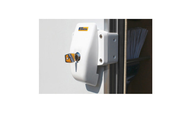 HEOSafe Door Frame Lock Zusatzschloss mit Befestigungsplatte für die Montage an Türrahmen, Serviceklappen und Heckgaragen