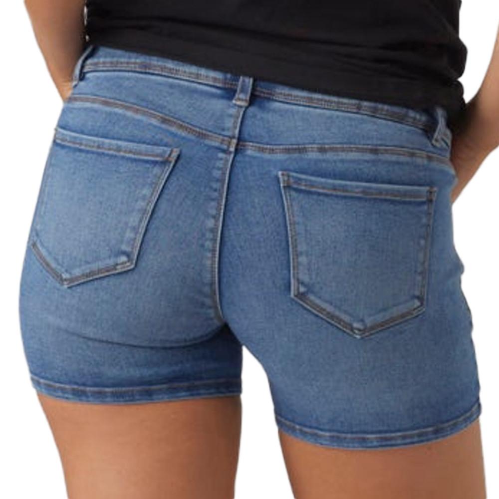 Mamalicious Short en Jean de Grossesse Slim Bleu Femme Mamalicious Rome