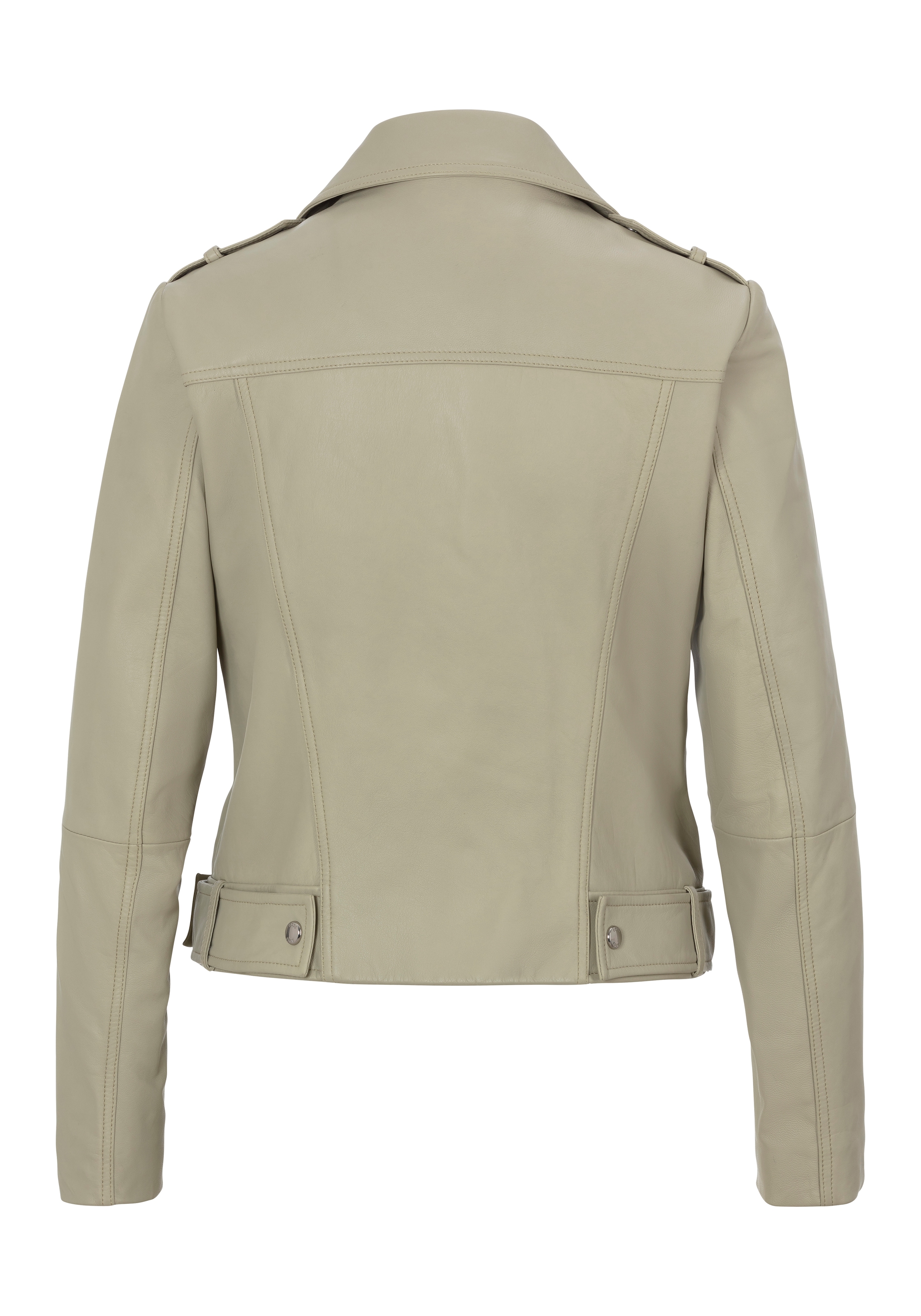 BOSS ORANGE Lederjacke »Sameli Premium Damenmode« mit Ziergürtel