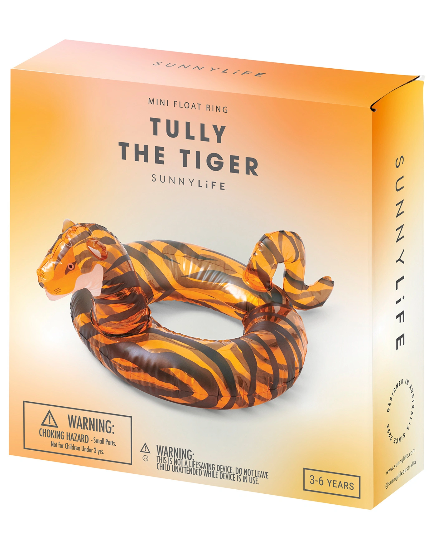Schwimmring TULLY THE TIGER (60x50cm) in orange