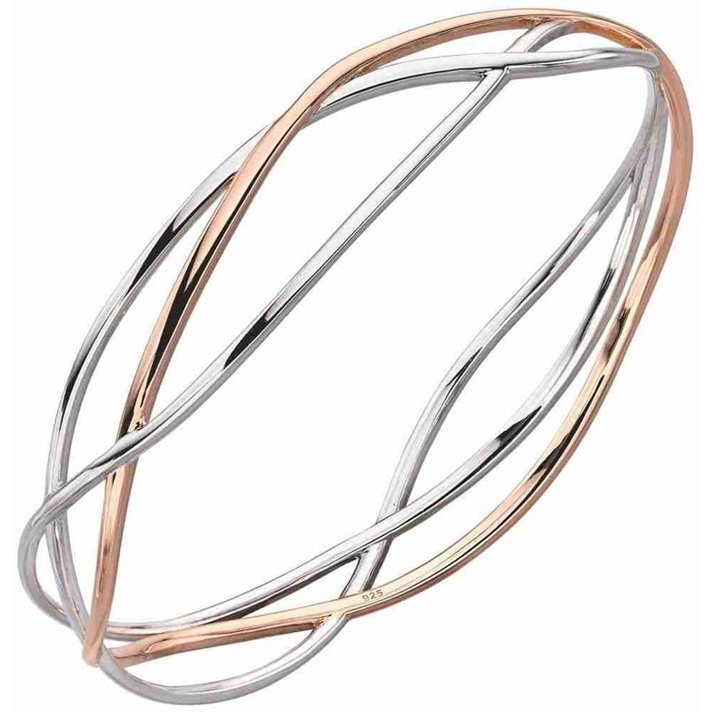 Bracelet plaqué Or rose en argent 925/1000