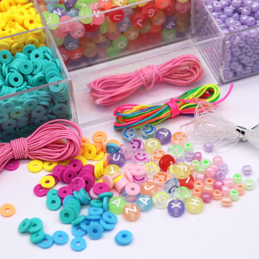 Ultimatives Perlenstudio DIY-Freundschaftsarmband-Set mit 5000 Teilen