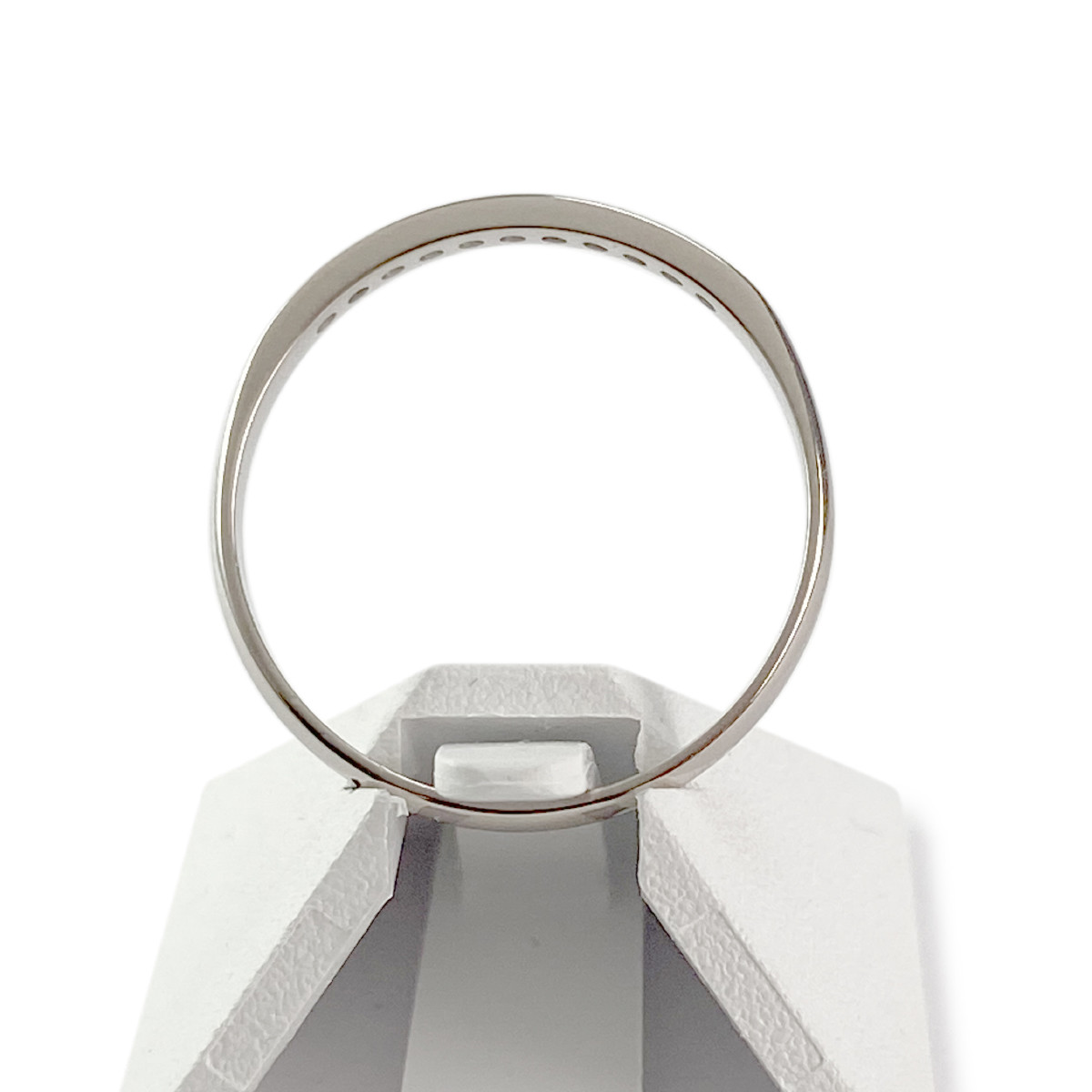 Bague d'occasion or 750 blanc diamants