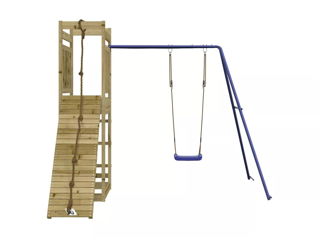 Aire de jeux d'extérieur bois de pin imprégné