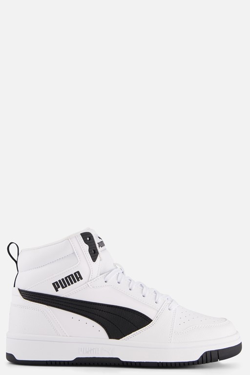 Puma Rebound v6 Sneakers wit Imitatieleer