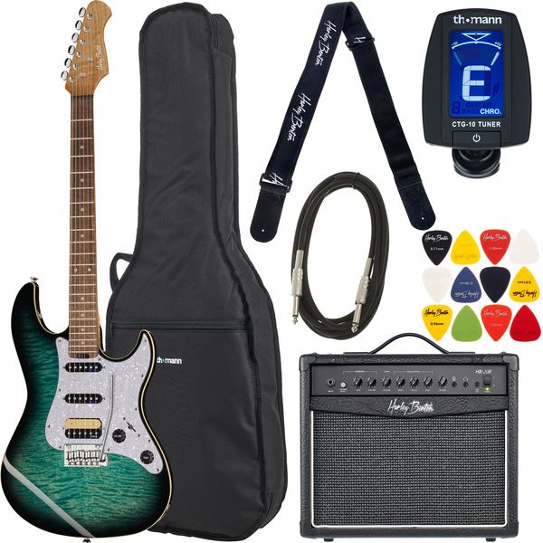 Harley Benton ST-Modern Plus HSS FBLB Set