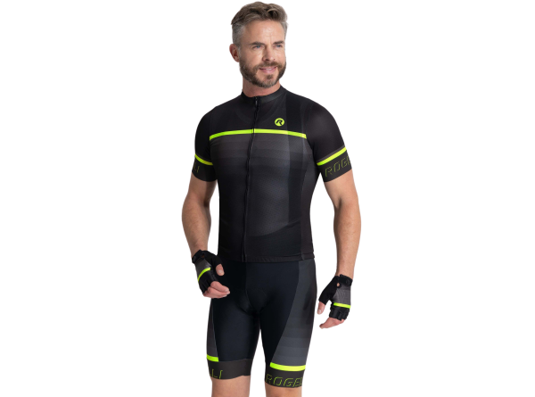Rogelli Hero 2 Cykeltrøje, Black/Fluor