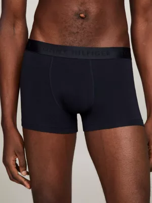 Conjunto de 3 Cuecas Boxer com Logotipo Tonal na Cintura
