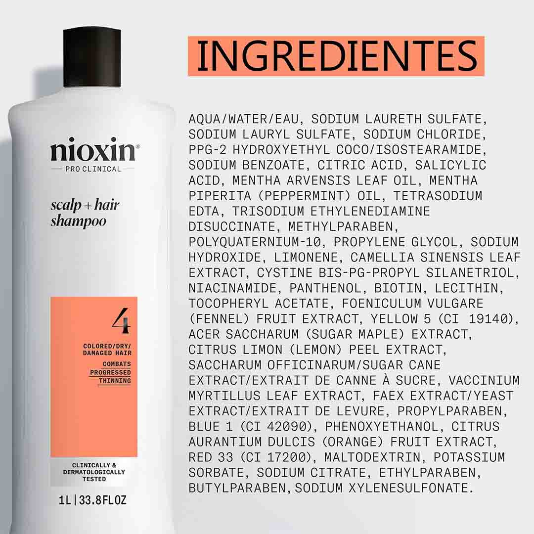 Nioxin Sistema 4 Champô - 1000ml