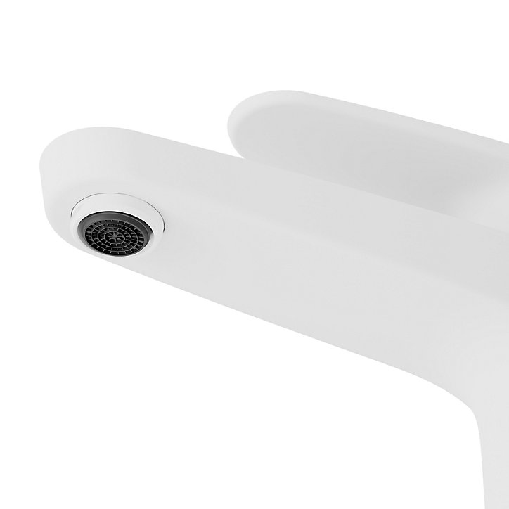 Mitigeur de lavabo blanc GoodHome Cavally XL