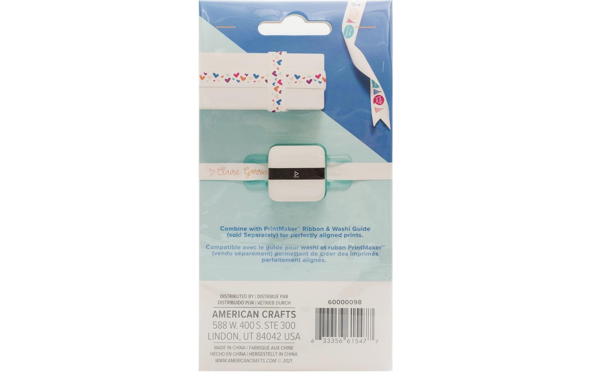 Textilband We R Memory Keepers 25 mm x 9.15 m, WeissStoffband zum Bedrucken
